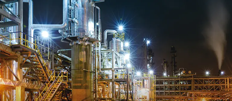 Industrial hazardous area for gas and vapours